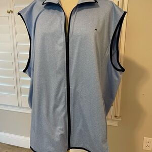 Crown & Ivy Men's Blue Zip-Up Vest